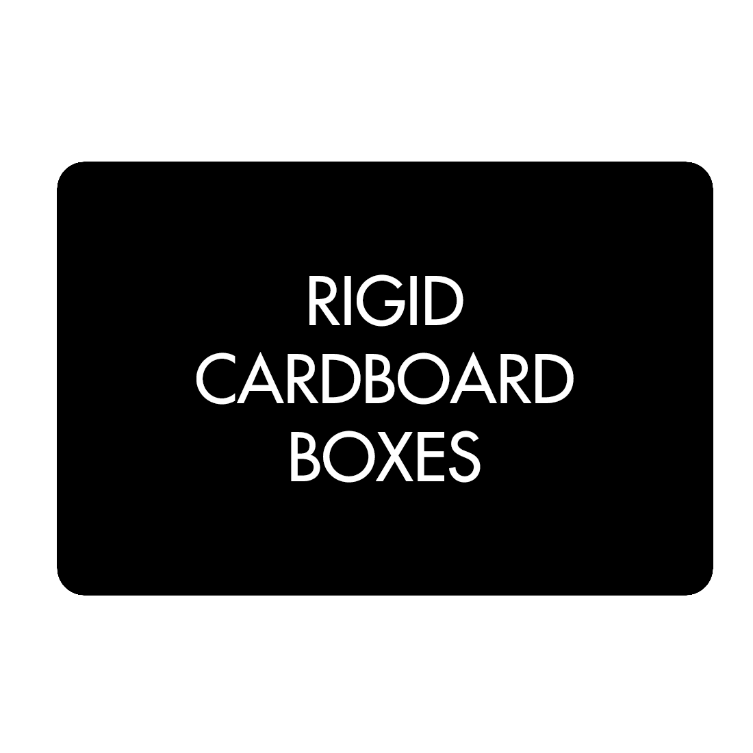 rigid cardboard boxes